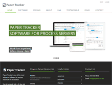 Tablet Screenshot of papertracker.biz