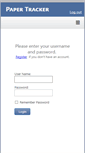Mobile Screenshot of papertracker.info